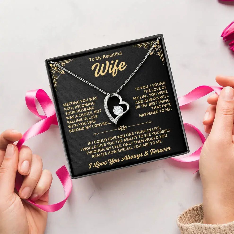 To My Wife – Forever Love Heart Necklace
