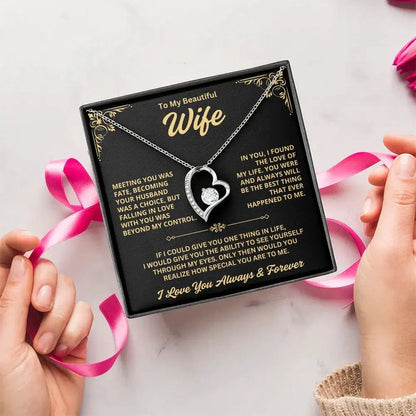 To My Wife – Forever Love Heart Necklace