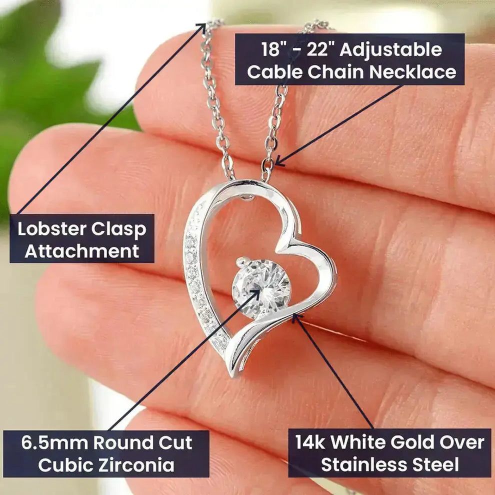 To My Wife – Forever Love Heart Necklace