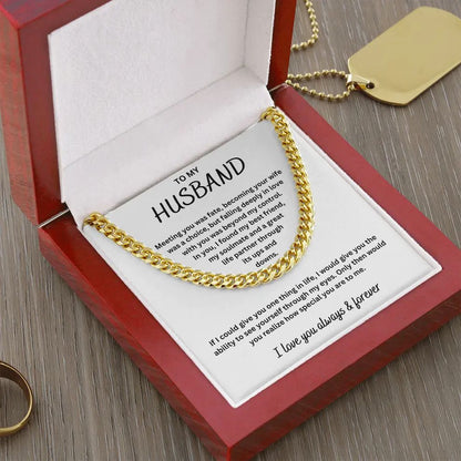 To My Husband - I Love You Always and Forever Chain